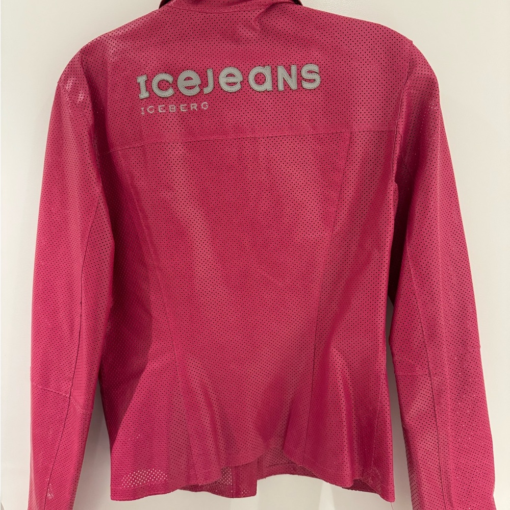 LOW START!! Iceberg perforated leather jacket - Picture 6 of 6